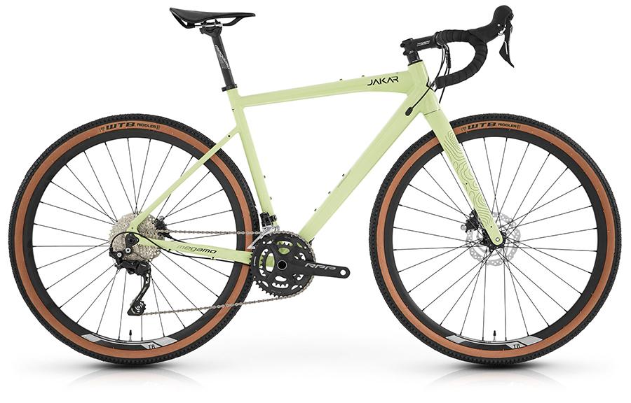 Modern gravel bike with wide tires and drop handlebars, ideal for Slovenia’s diverse cycling tours from Alps to Adriatic.